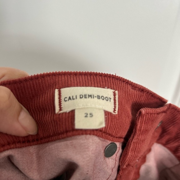 Madewell Cali Demi Boot Corduroy Cords Cropped Crops Flare Ankle Pants 25 retro - Picture 13 of 13